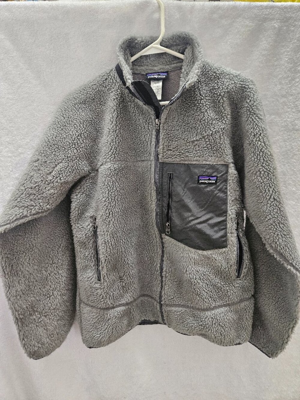 Patagonia Men's Grey Retro X Full Zip Fleece Jacket - Size xs